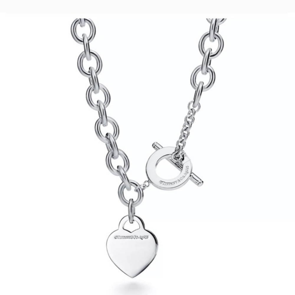 Tiffany and Co. Heart toggle necklace